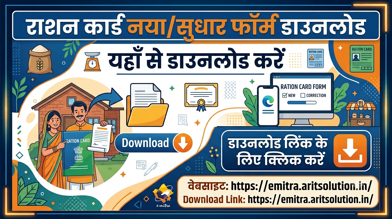 Ration Card New And Correction Form Download